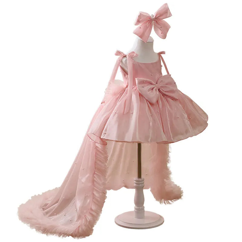 Girls' heavy industry tutu skirt short skirt in satin and polyester, green and pink options, for heights 80 to 160cm