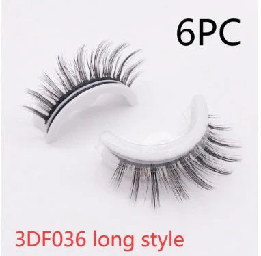 Captivating 3D layered mink-like false eyelashes for bold, voluminous eye makeup looks