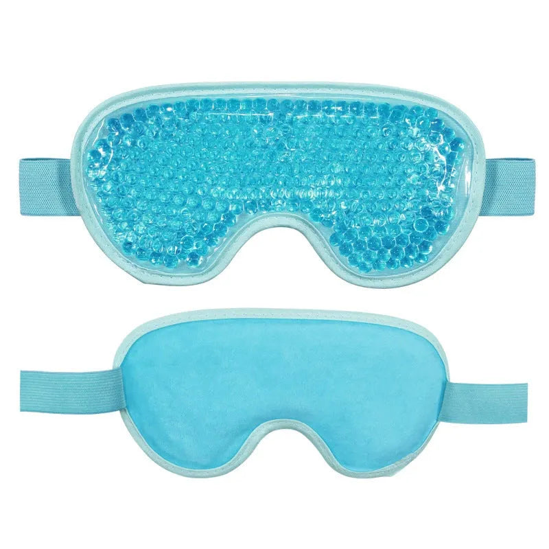 White portable rechargeable eye compress device with included eye mask