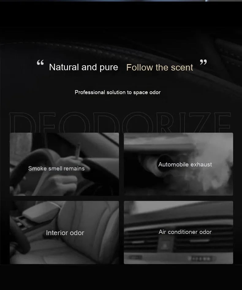 Solar-powered car aromatherapy diffuser dashboard ornament with fragrance options