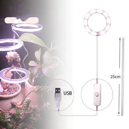 Full spectrum LED grow light for indoor plants with acrylic stick