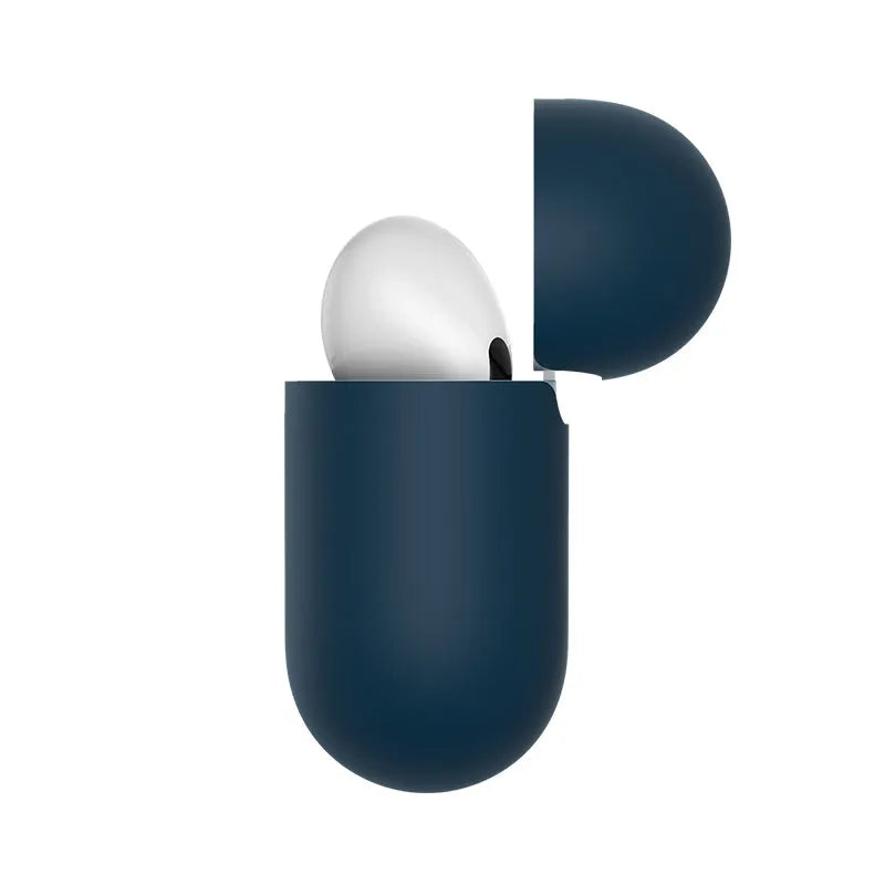 Baseus Super Thin Silica Gel Case For AirPods Pro - ultra thin 0.8mm silicone sleeve in blue and purple