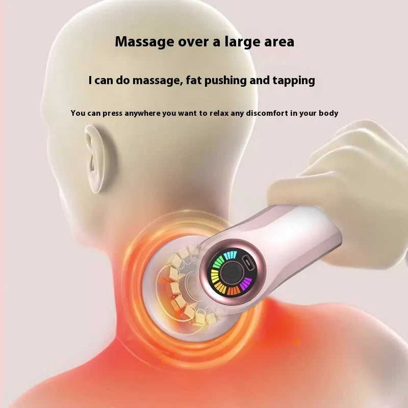 USB electric massager for cervical spine, waist, back and leg meridian dredging in black colour