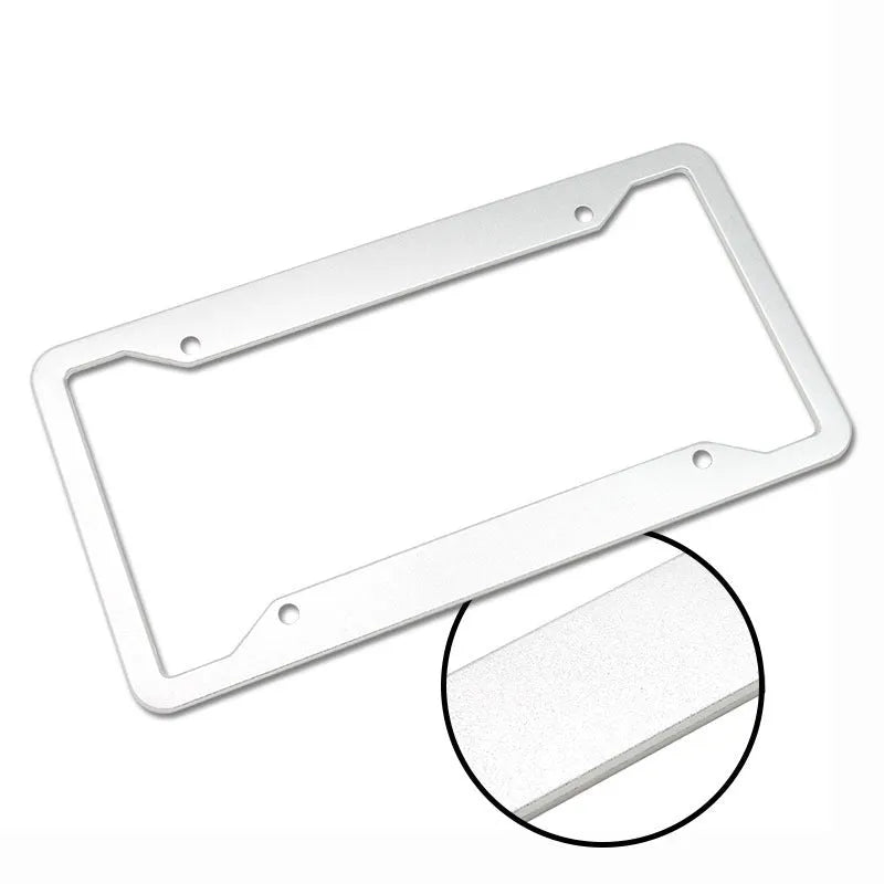 Aluminium alloy stainless steel licence plate frame in four colour options measuring 200x150x20mm