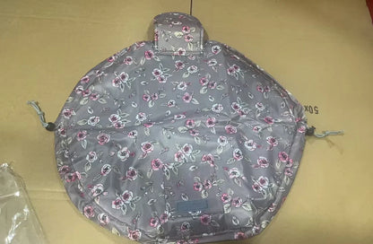 Stylish drawstring cosmetic bag with large capacity for beauty essentials