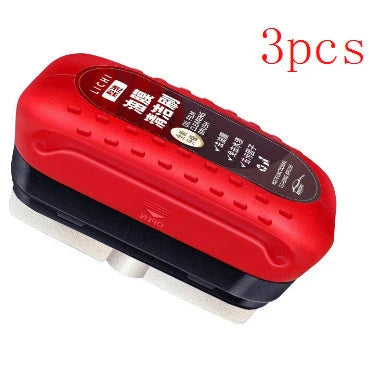 Automotive oil film cleaning brush with hydrophobic effect for windshield clarity