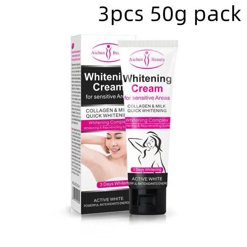 Aichun 50g armpit whitening cream container for underarm skin tone improvement and odour management