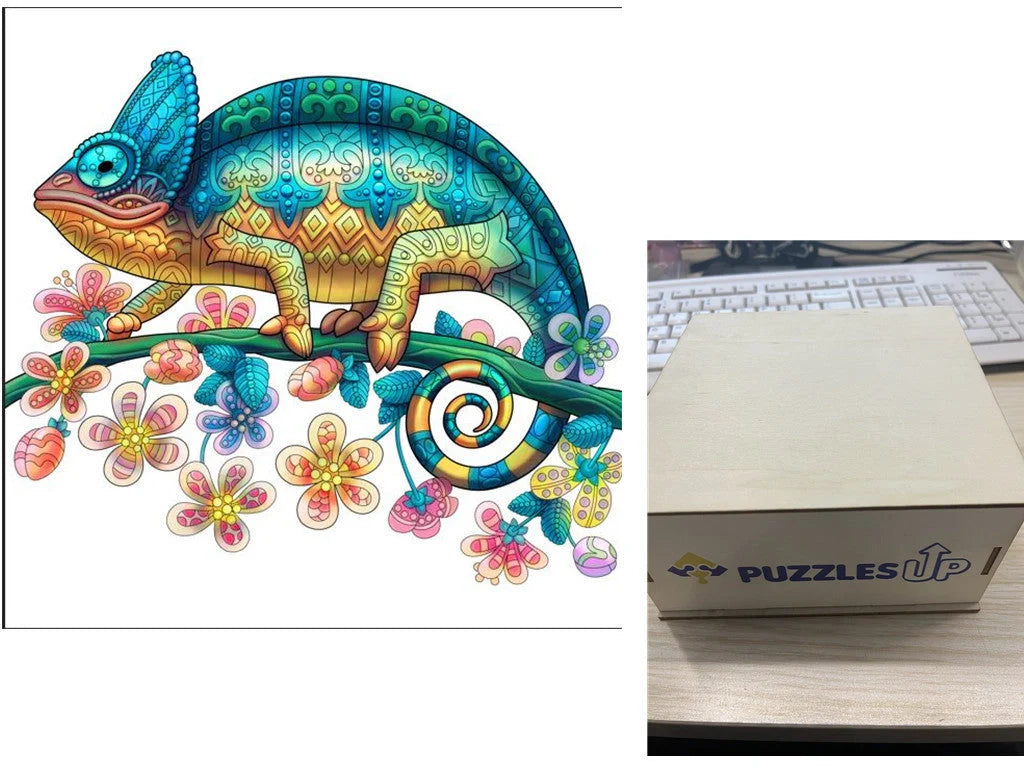 Animal Puzzle Puzzlesup A3 Size With The Box - Detailed wooden puzzle for creative minds