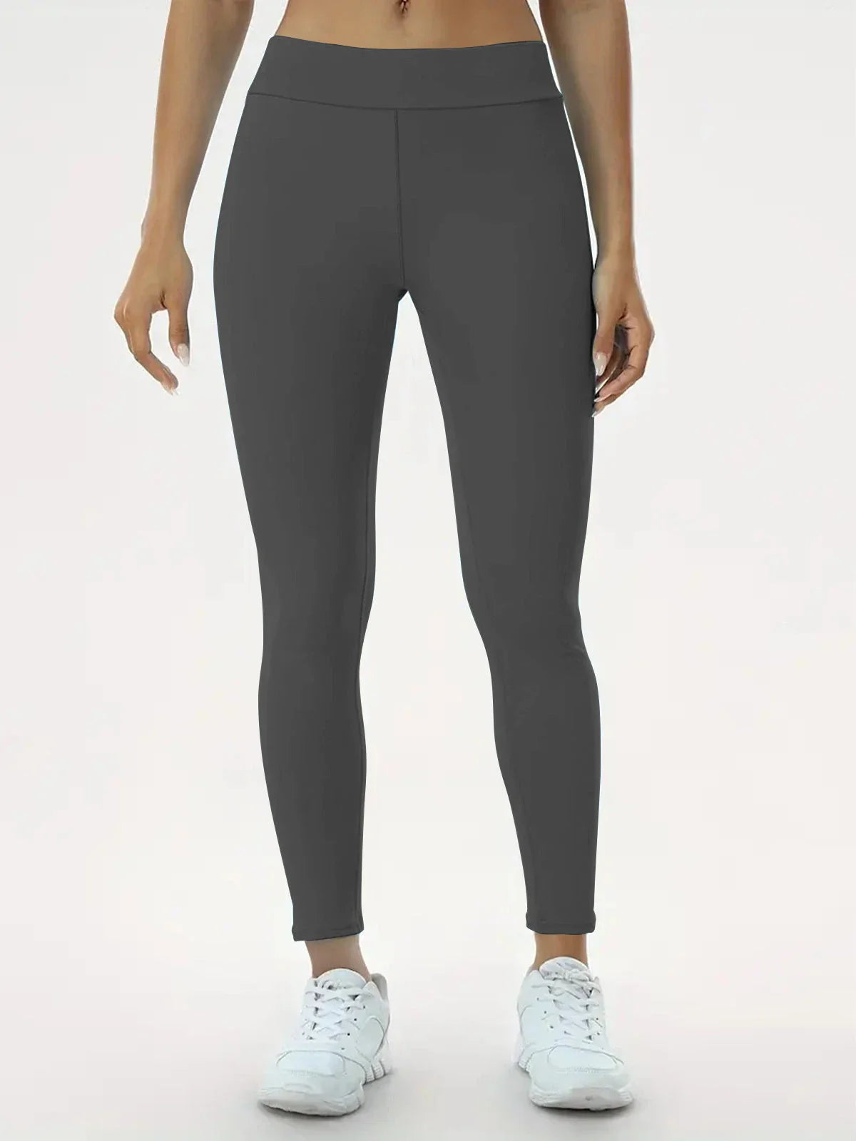 Women's high-waisted yoga pants in stylish colors and sizes for a flattering, comfortable fitness look.