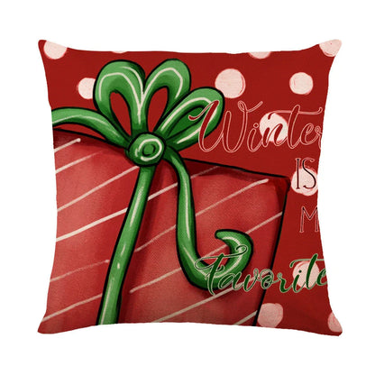 Cozy Christmas pillow covers with whimsical snowflake designs in various colors to decorate your home for the holidays.