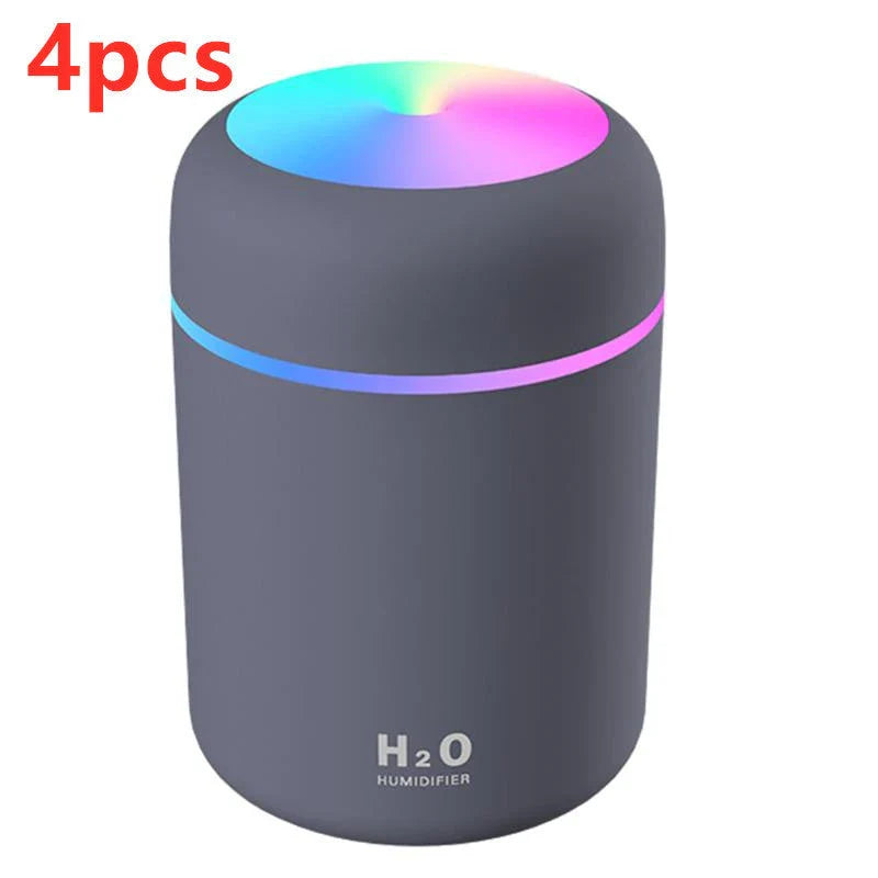 Mini USB Desktop Humidifier with Soothing Mist, Color-Changing Lights, and Quiet Operation