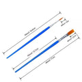 Children's graphic art gouache pen set with flat pen and line marker on white background