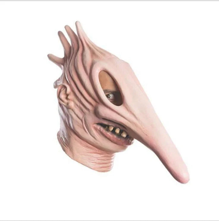 Realistic latex Halloween devil masks in Adam and Barbara styles for a striking costume