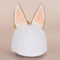 Soft plush cartoon helmet cover and hat set for dolls in various character designs.