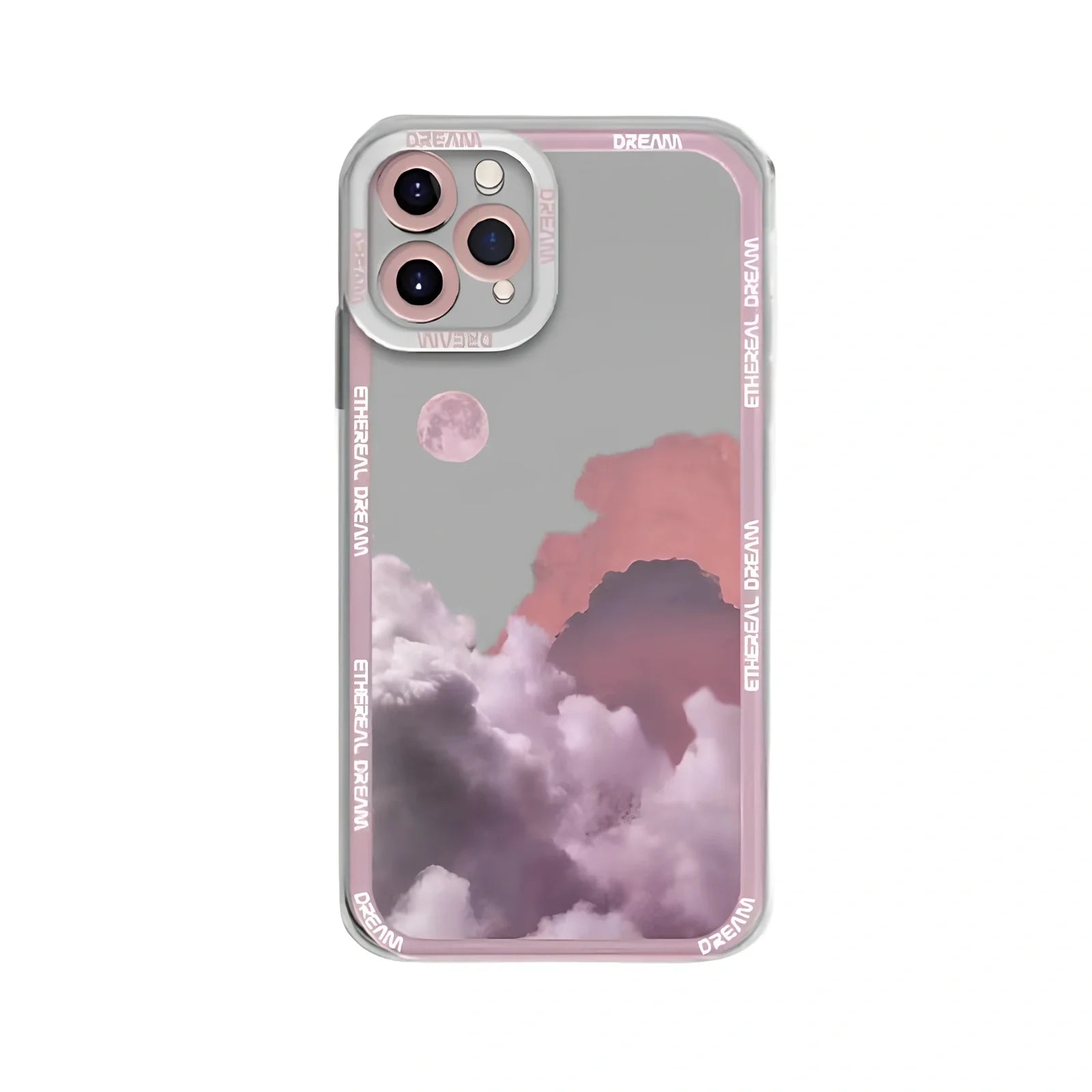 TPU phone case with blue sunset clouds and starry sky print for iPhone 13, 1.2mm thick back cover protection