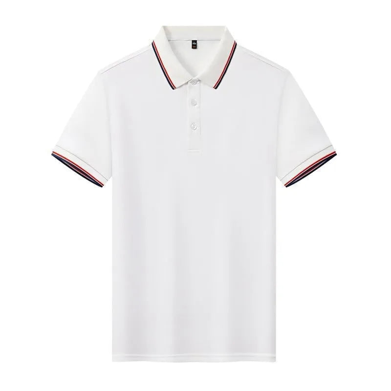 Youth ice ion lapel short sleeve polo shirt in straight cut pullover style
