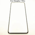 Replacement touch screen glass for OnePlus 7 Pro mobile phone showing front view.