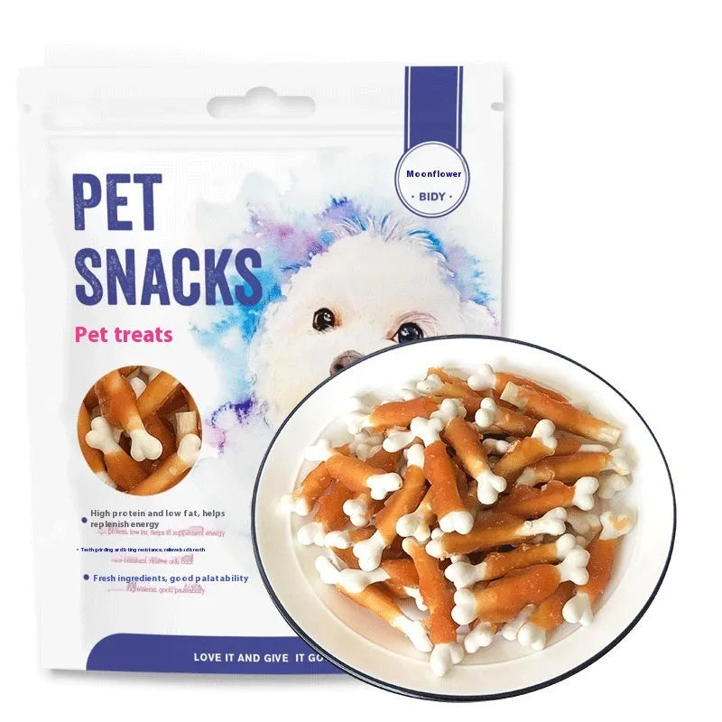 Betty Chicken Wrapped Calcium Bone dog treats 400g bag