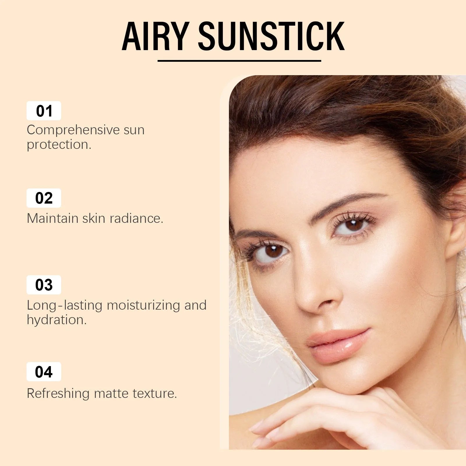 23g sunscreen stick with mineral oil and titanium dioxide formulation for sun protection