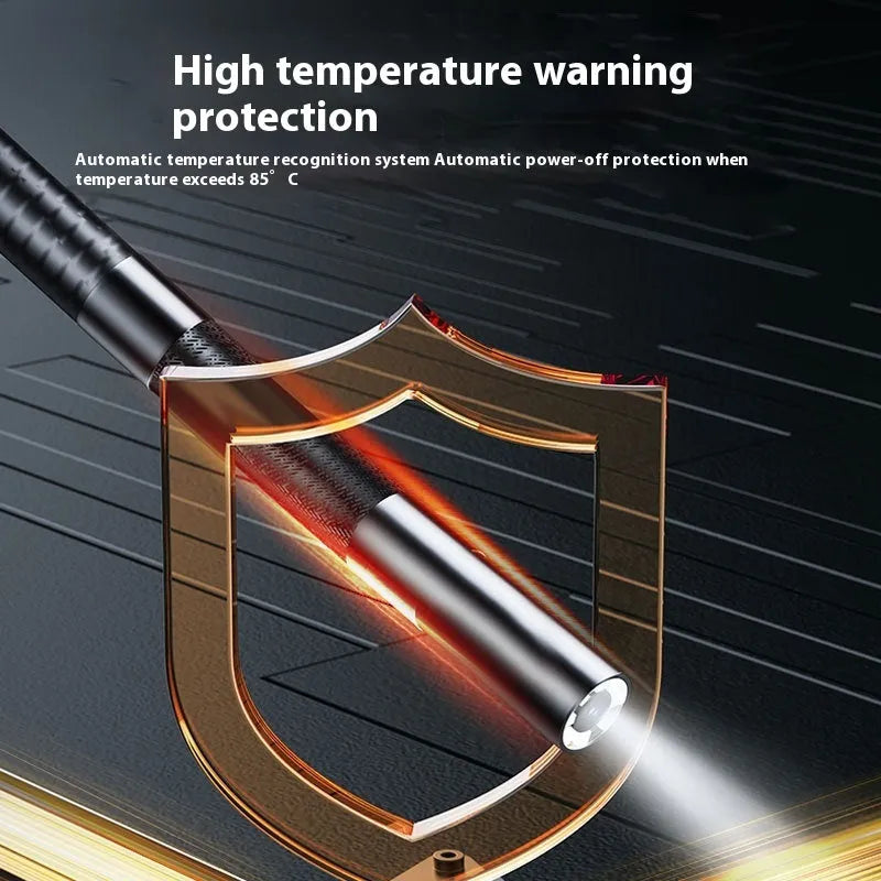 Industrial pipeline inspection camera with 6mm probe and 7-inch display for micro hole detection