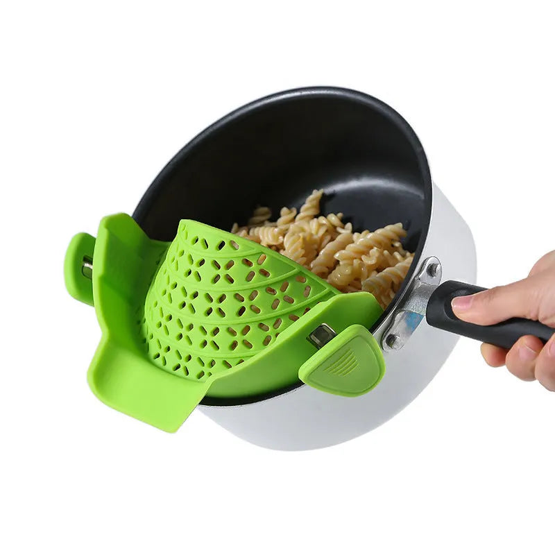 Silicone pot drain stopper kitchen gadget in modern minimalist style