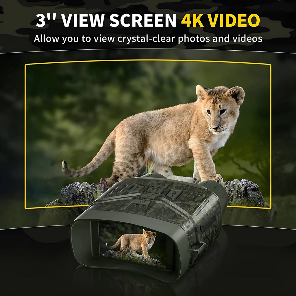NV4000 black and camouflage night vision instrument with lens and LCD screen
