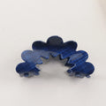 New Wave Grip Blue Series PVC barrette women's natural asymmetric back head hair clip in plaids pattern