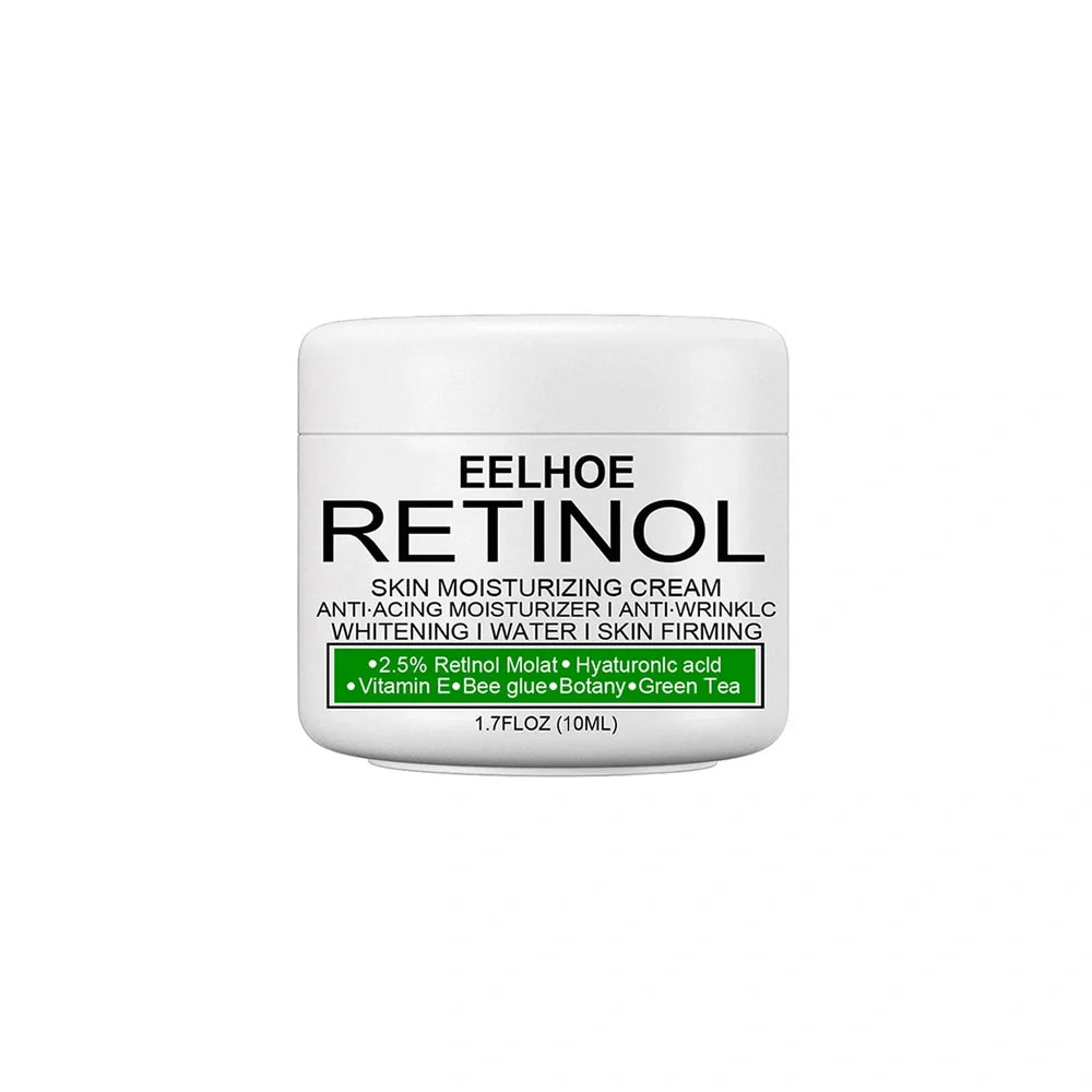 Skin brightening moisturising cream container with squalane and milk extract ingredients