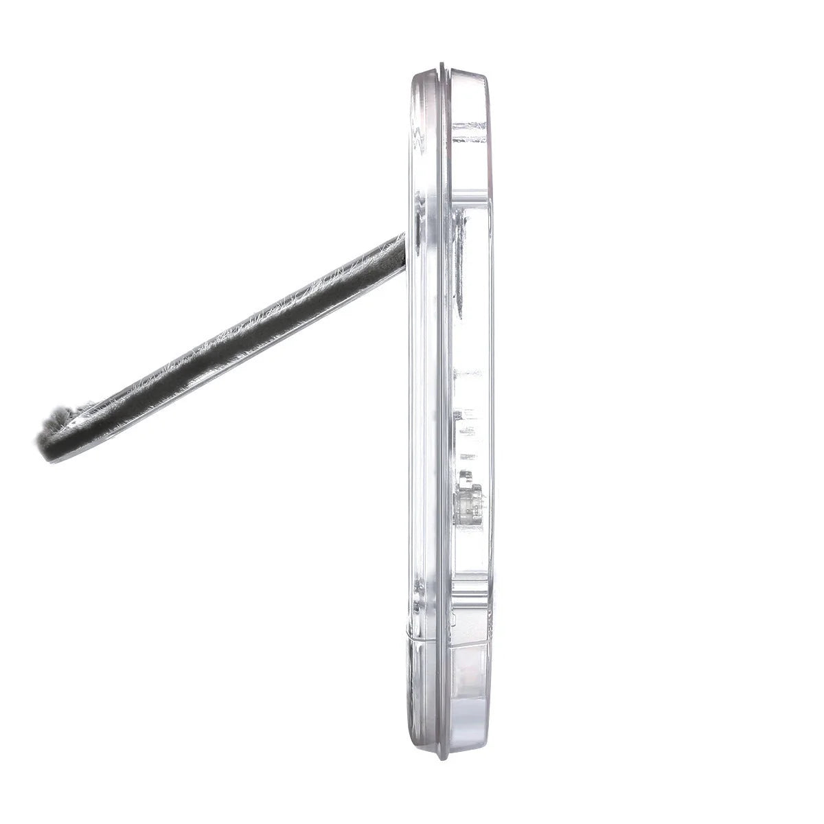 Round transparent pet door for cats and small dogs with 4-way lock