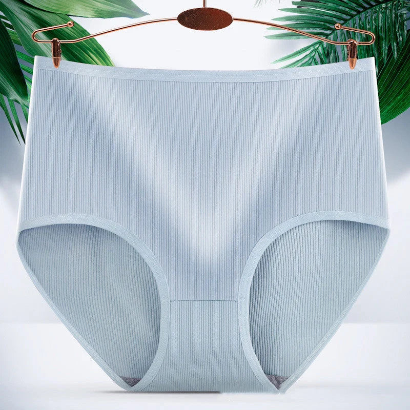 Women's high waist tummy tucking panties in milk silk, assorted colours