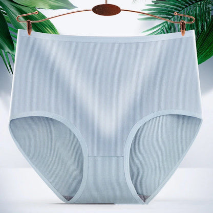 Women's high waist tummy tucking panties in milk silk, assorted colours