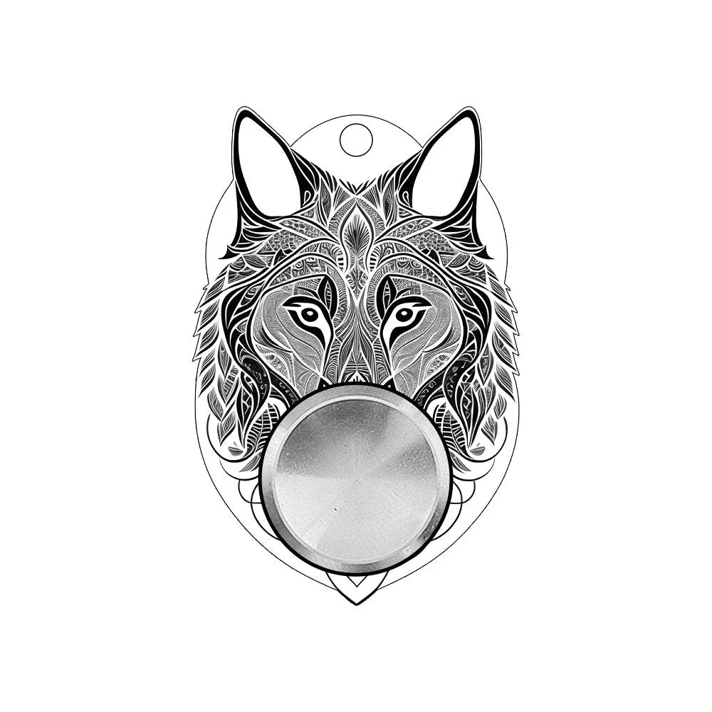 Original Puzzle Gyro Fidget Spinner Keychain for stress relief and focus improvement