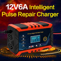 12V 6A RX-04 series automobile battery charger with US plug in red colour