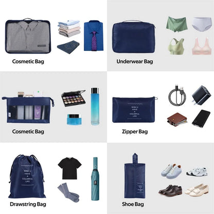 Home Fashion Simple Solid Colour Storage Bag Set in various colours