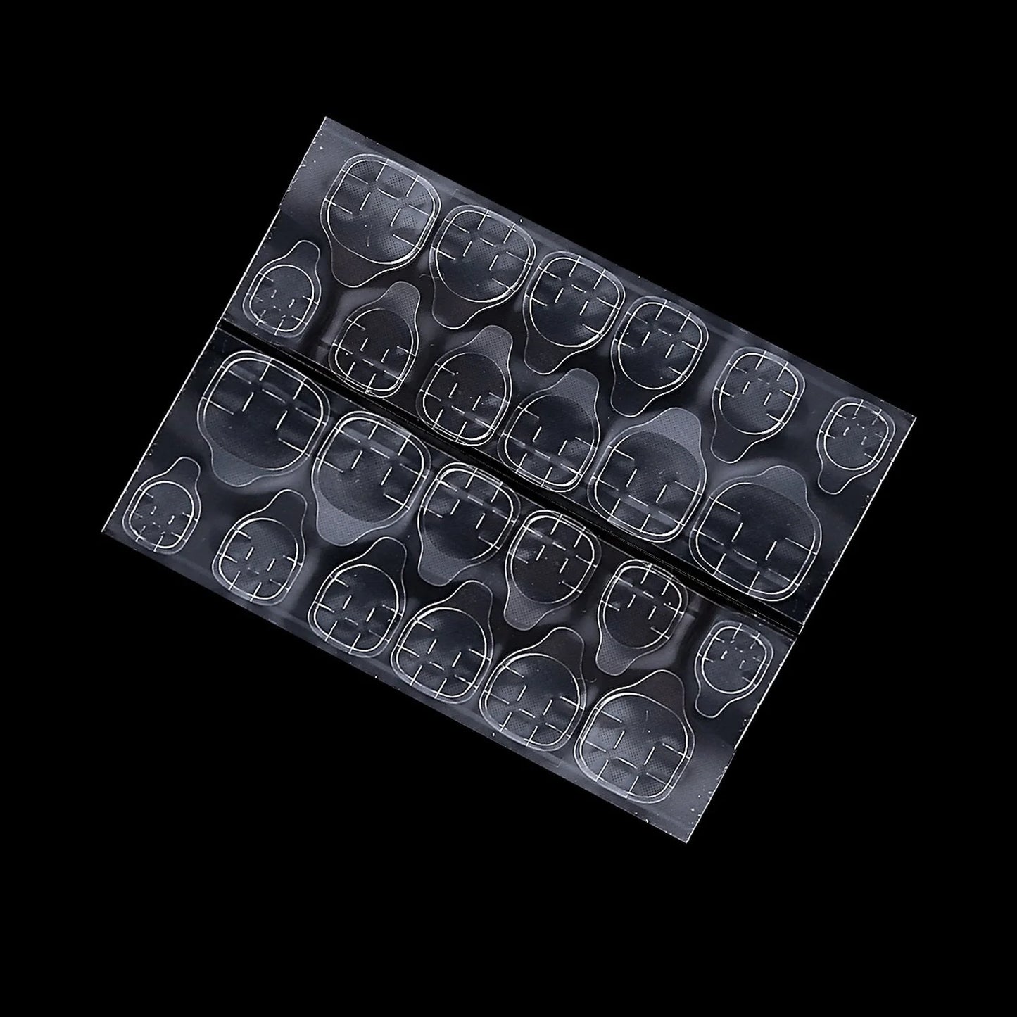 Transparent nail stickers with jelly glue for seamless nail art application