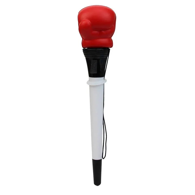 Pressure relief boxing pen with plug-in sleeve design and black 0.7mm bullet tip
