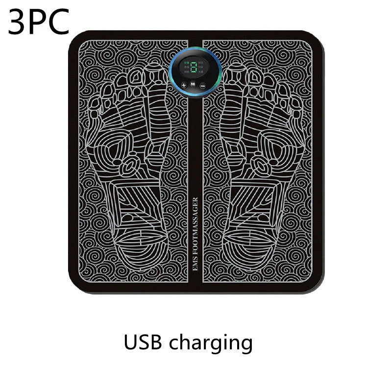 EMS Foot Massager Mat with adjustable modes and USB charging