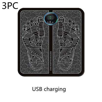 EMS Foot Massager Mat with adjustable modes and USB charging