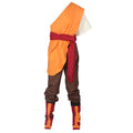 Polyester cosplay anime costume set with top, pants and belt for unisex adults in multiple sizes and colours