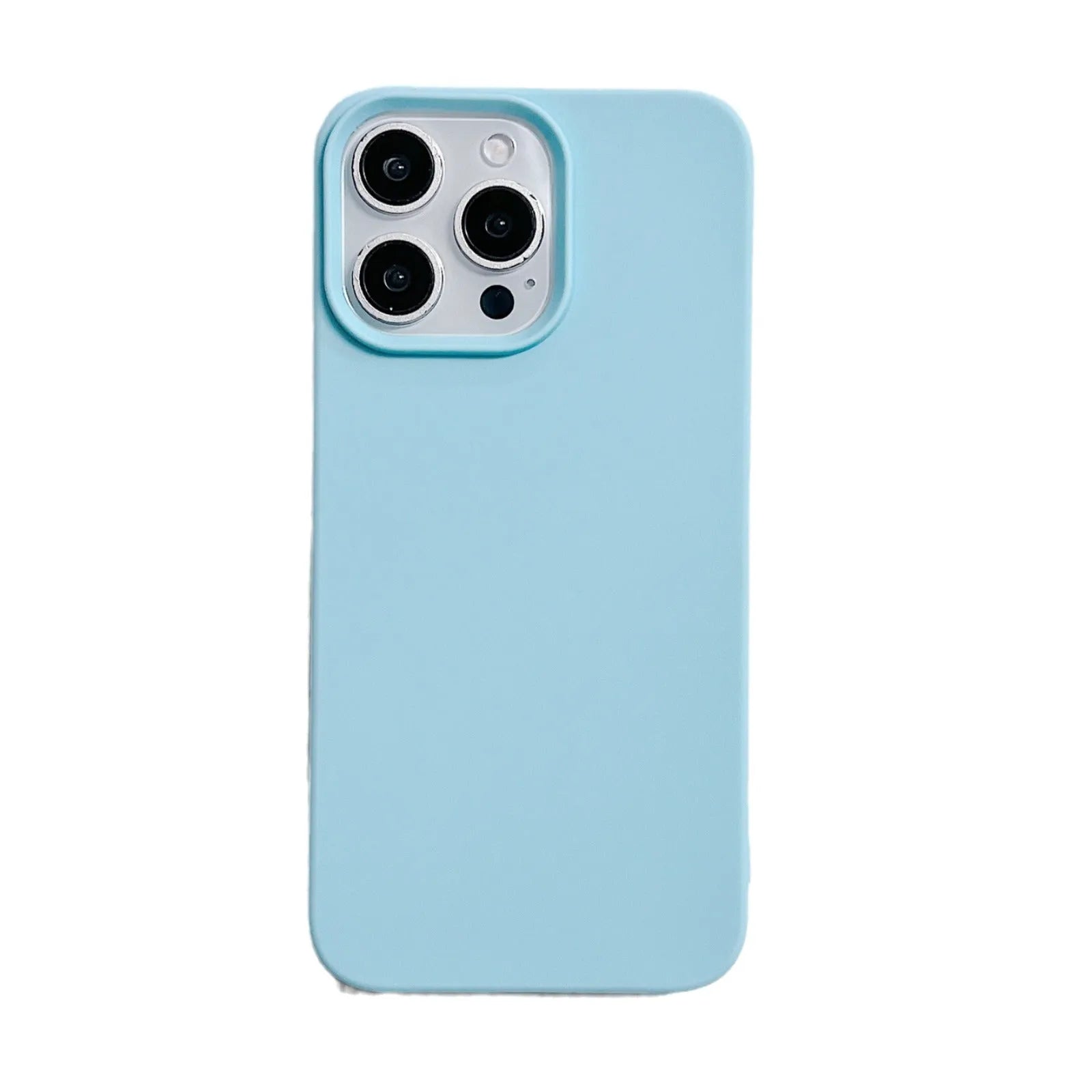 Solid colour half-pack TPU phone case with matte cover finish in RW Black, side and back view