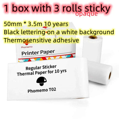 Portable Mini Thermal Label Printer with Bluetooth connectivity in various colours