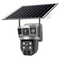 V380 outdoor HD security camera with solar panel and double light night vision