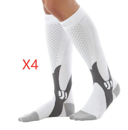 Premium compression socks with graduated support and moisture-wicking fabric for active lifestyles