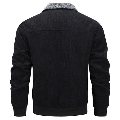 A warm and stylish fleece jacket with pockets, available in multiple colors and sizes for men