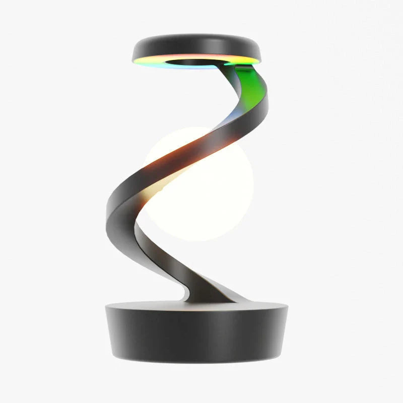 Rotating Moon Lamp with Wireless Charging - Adjustable Desk Lamp for Home and Office Decor