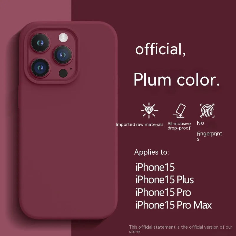 Liquid silicone frosted phone case for iPhone 11-14 – Sunflower colour with anti-fingerprint surface