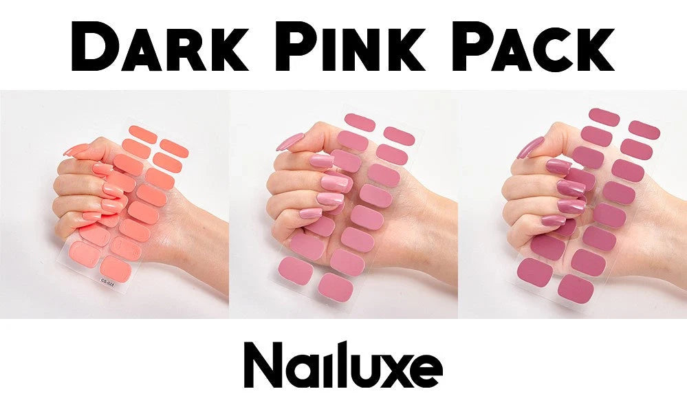 Pure Colour 16 Nail Stickers in various designs, made from eco-friendly resin ink