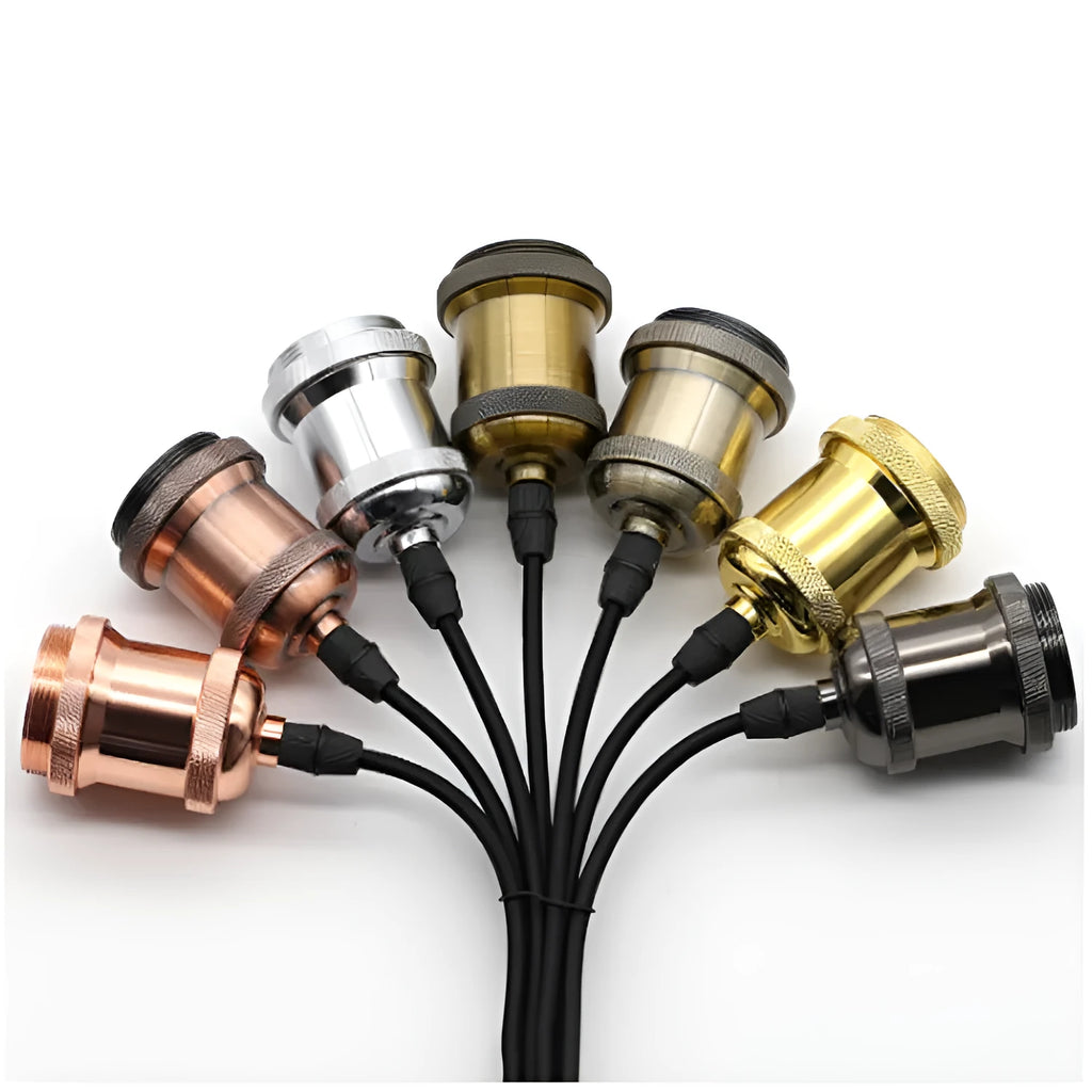 Aluminium single-head lamp holder chandelier suit electroplated finish 46mm x 75mm