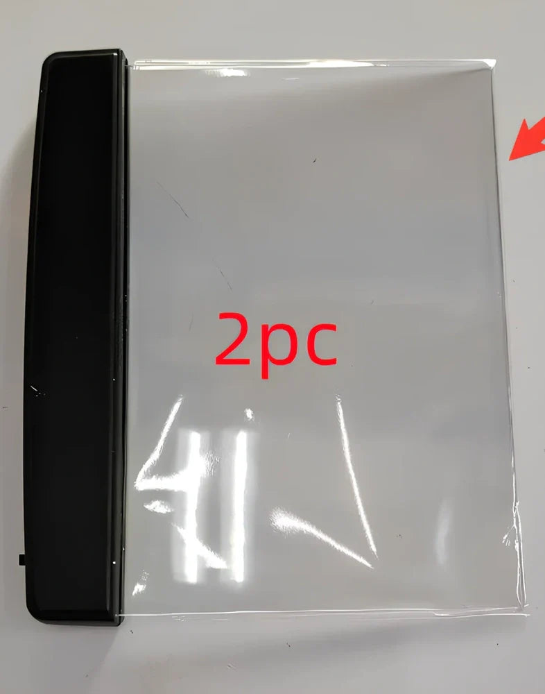 Compact dimmable LED book lamp in black with 17.6x17.8 cm panel for eye-safe night reading