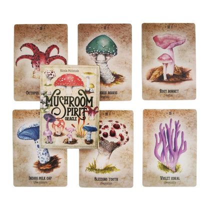 Mushroom Spirit Oracle Card Game for intellectual development and hand-eye coordination